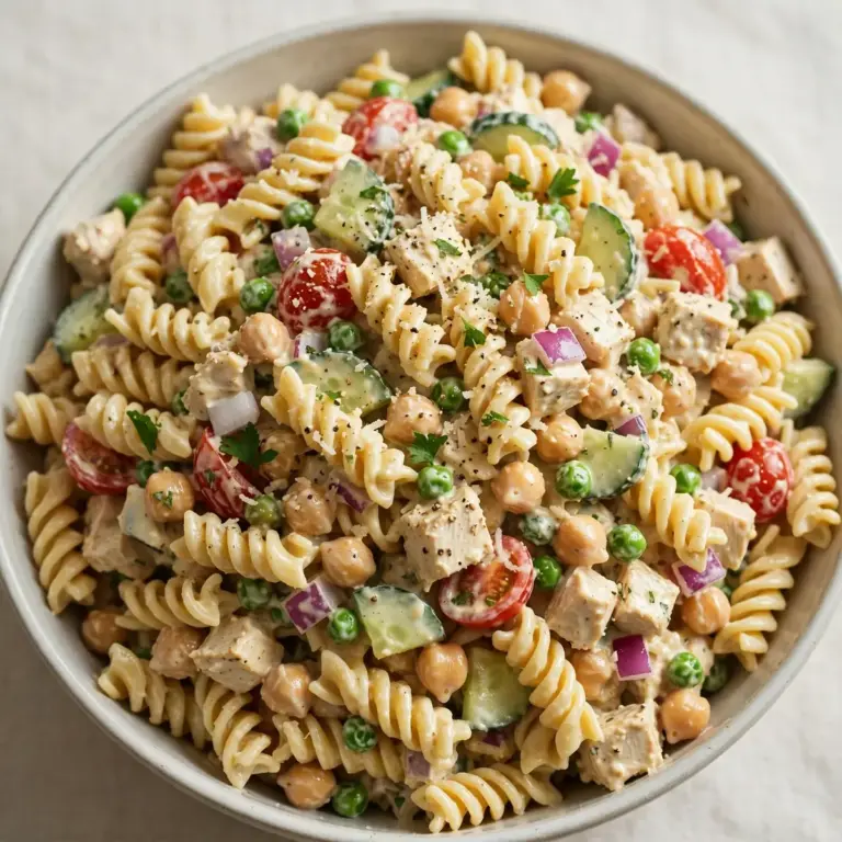 Cremiger Protein-Nudelsalat