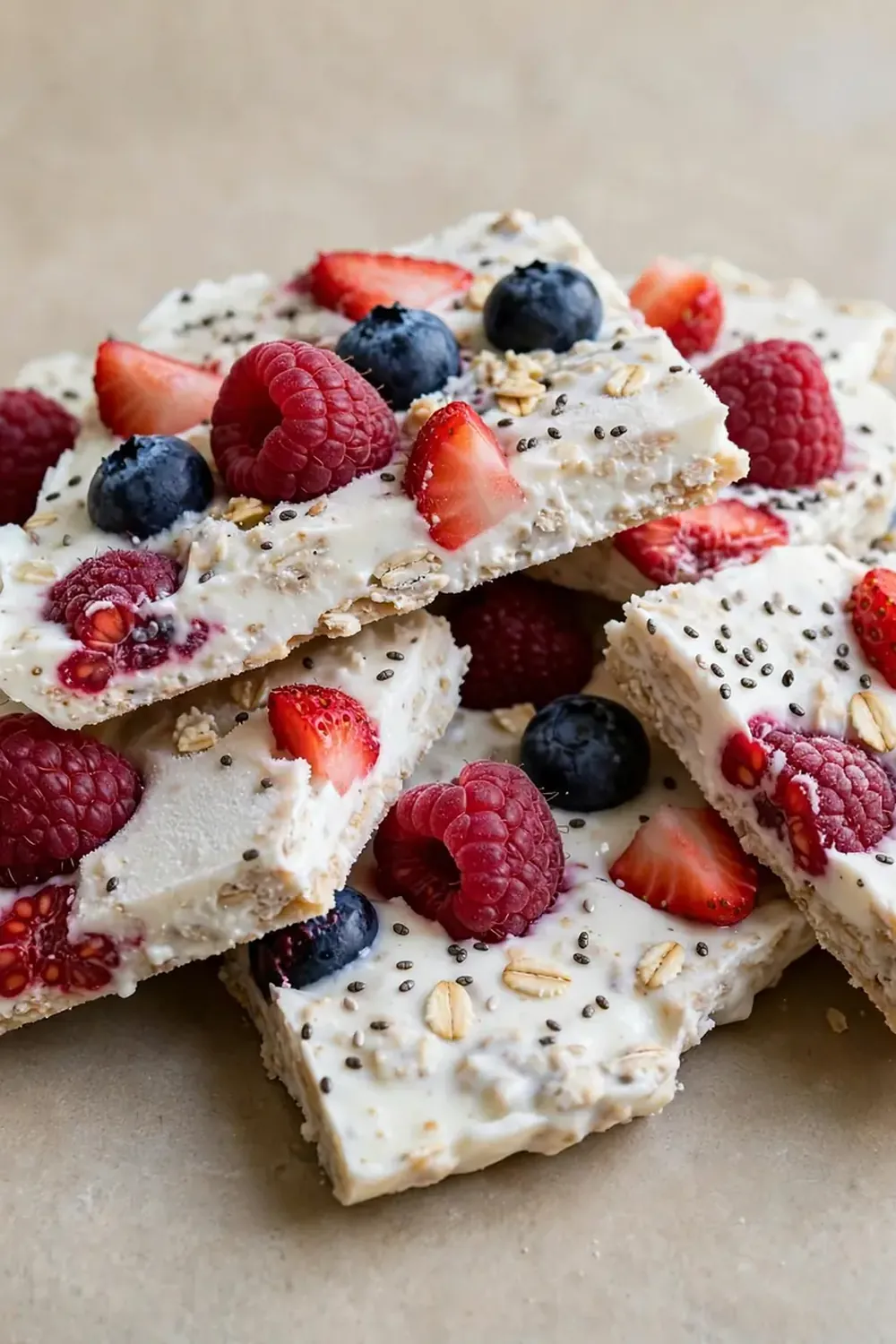 Greek Yogurt Bark with Berries