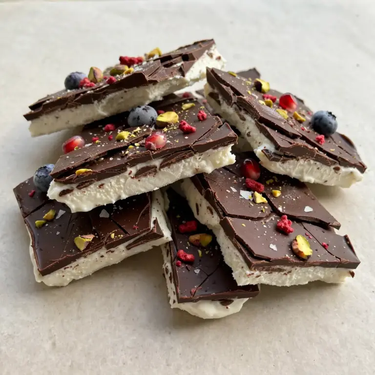 Griechischer Joghurt-Schokoladenbark