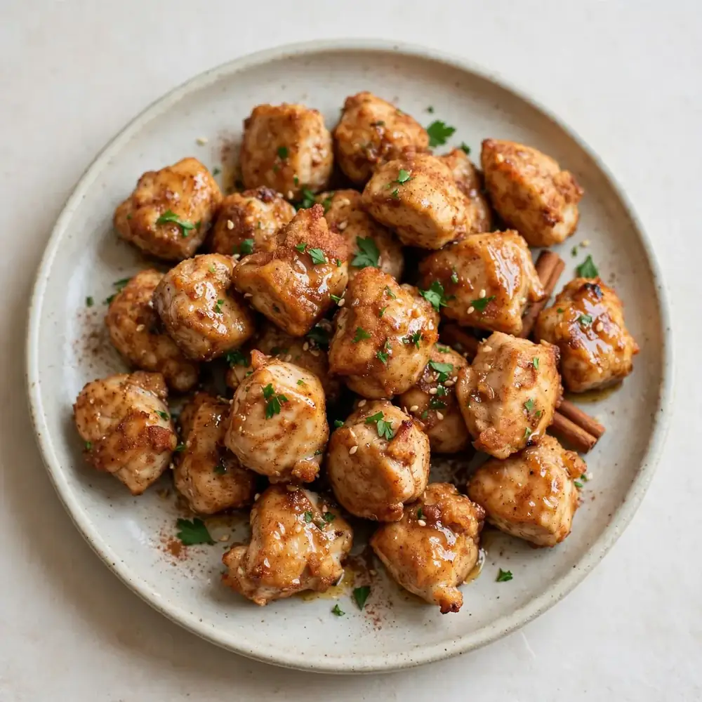 Hähnchenbissen mit Zimt