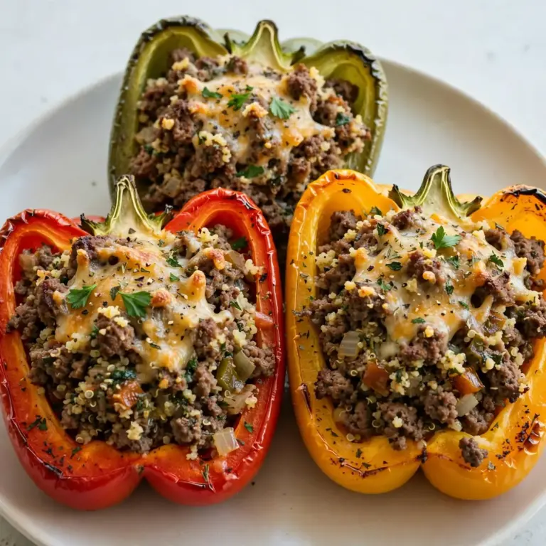 High-Protein Beef & Paprika gefüllte Paprika