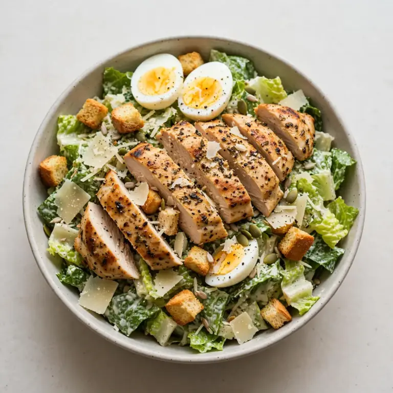 High-Protein Chicken Caesar Meal Prep Salad