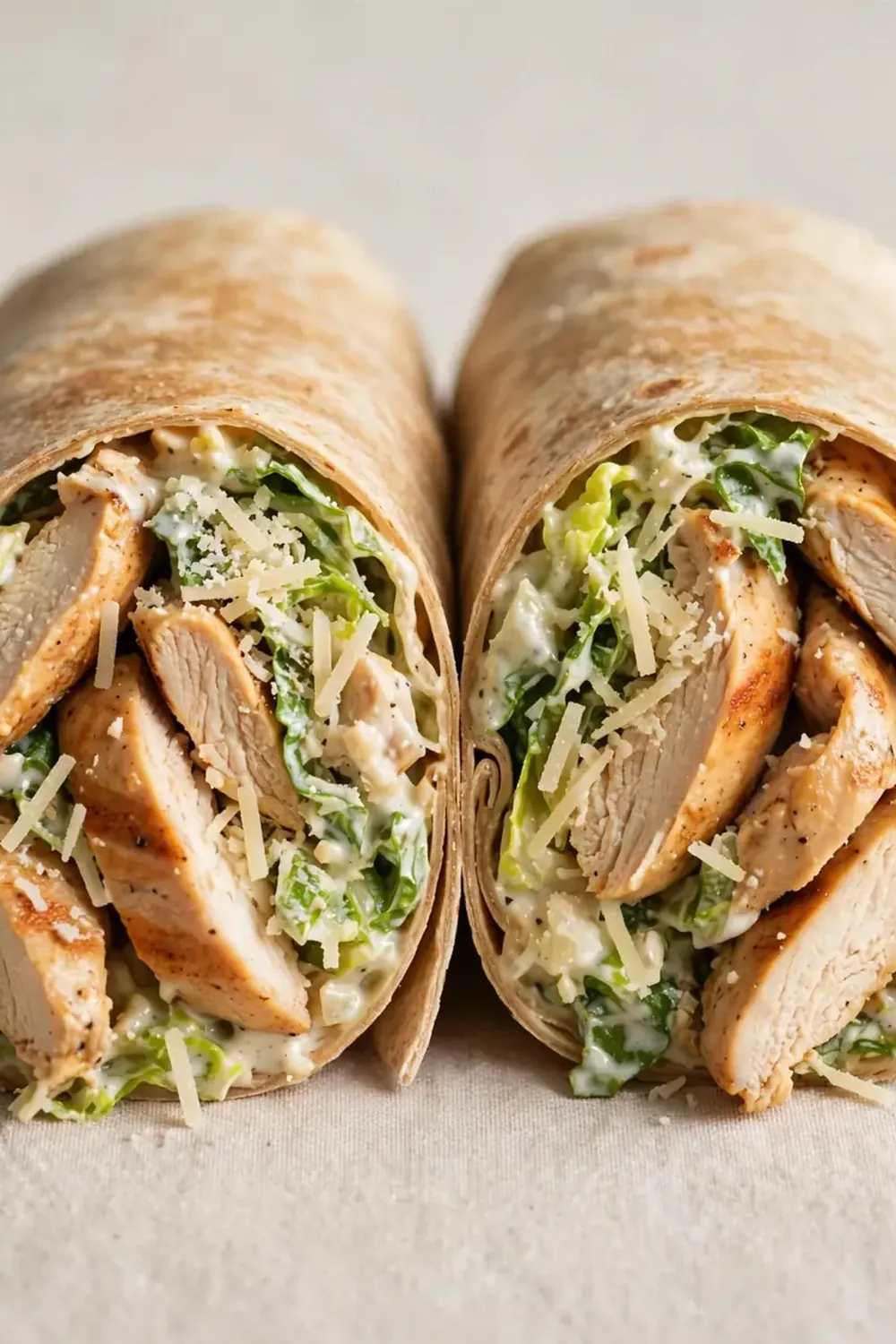 High-Protein Chicken Caesar Wrap