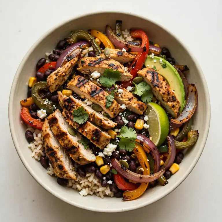 High-Protein Chicken Fajita Bowl