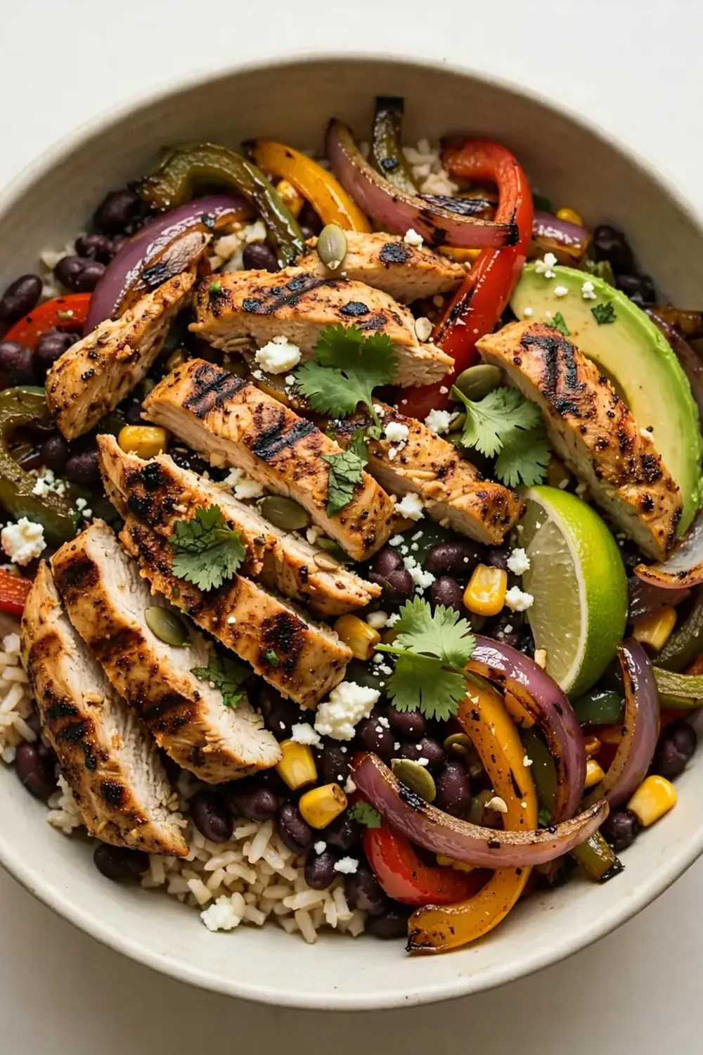 High-Protein Chicken Fajita Bowl