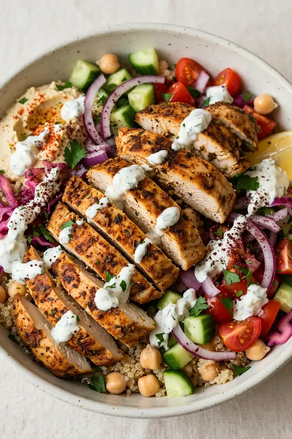High-Protein Chicken Shawarma Bowl