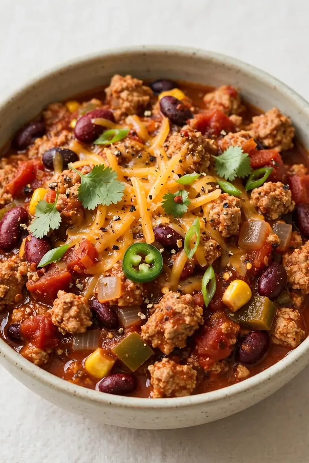 High-Protein Ground Turkey Chili
