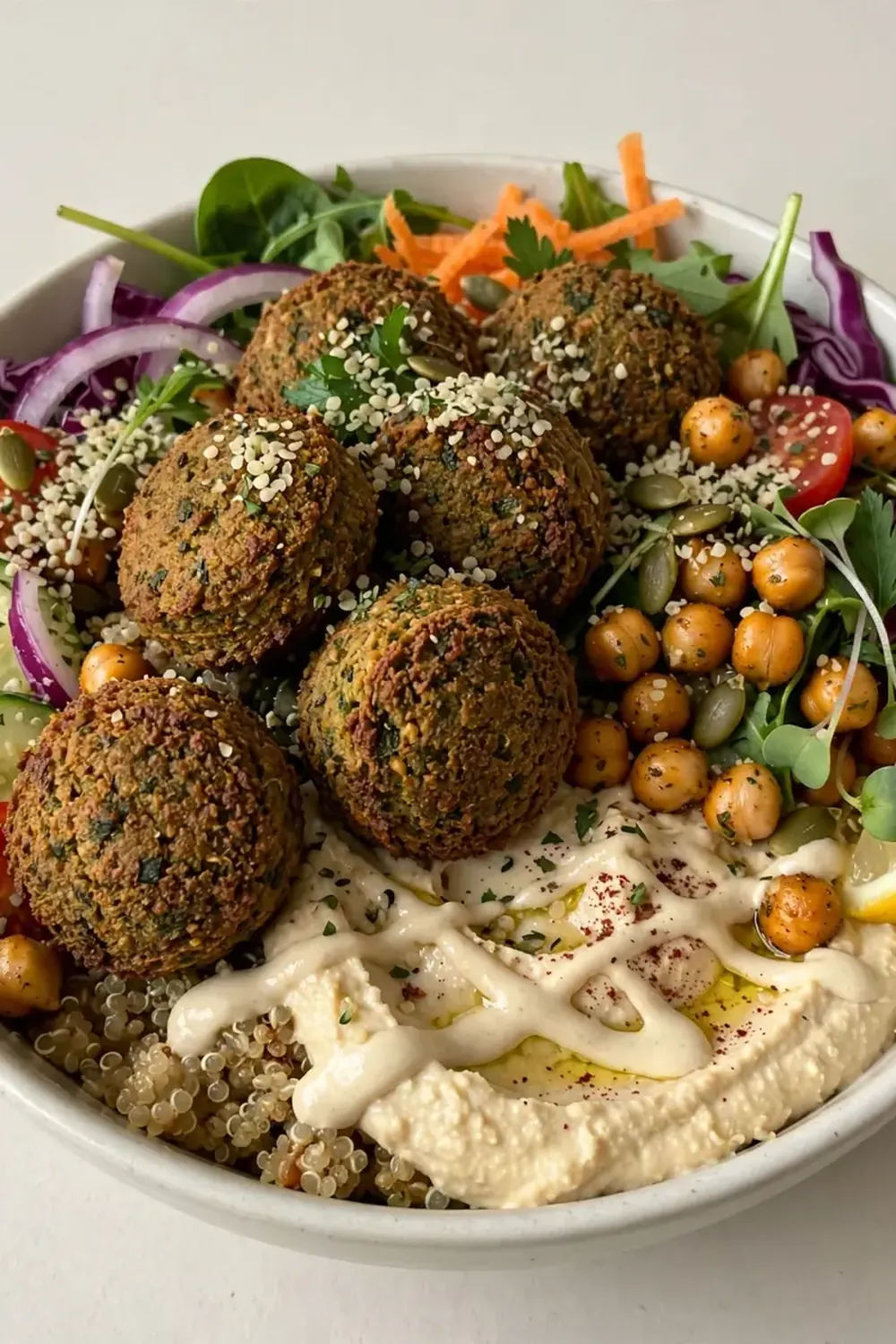 High-Protein Falafel Bowl
