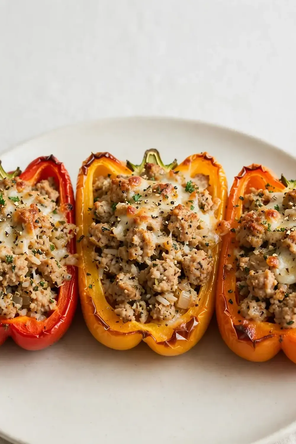 High-Protein Stuffed Bell Peppers with Ground Turkey