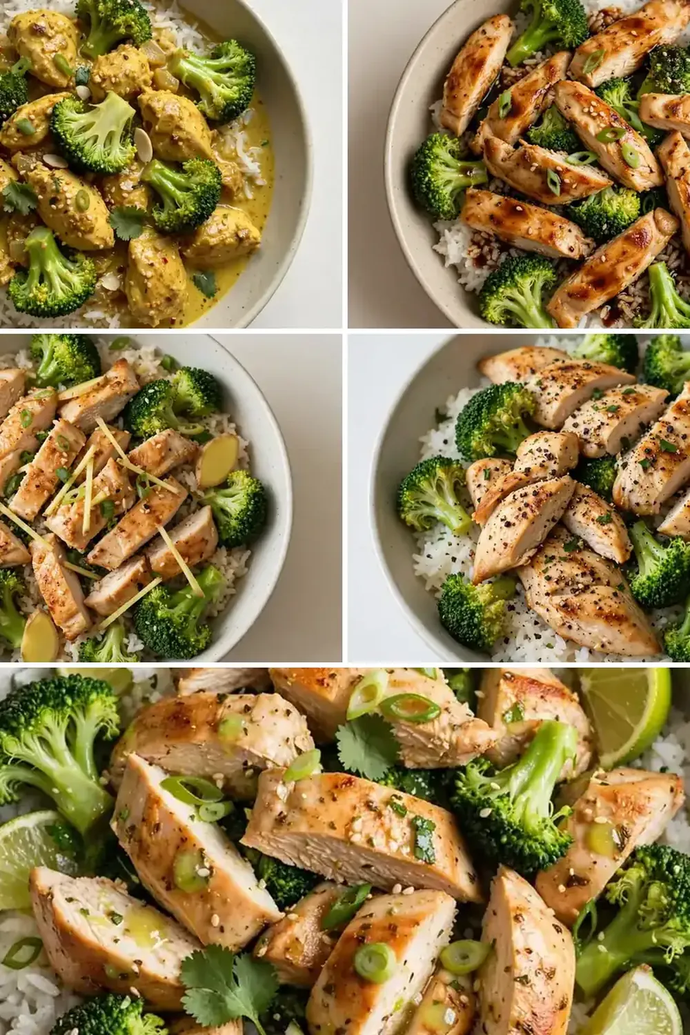 High-Protein Chicken, Rice, and Broccoli Meal Prep Bowls