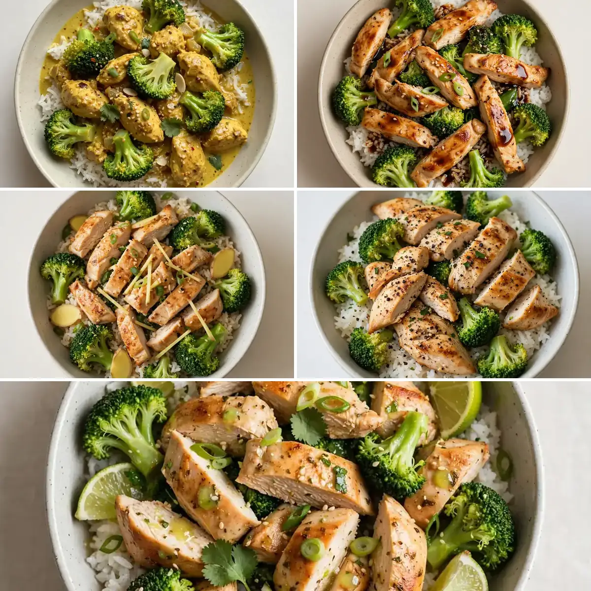 High Protein Hühnchen-Reis-Brokkoli Meal Prep Bowls