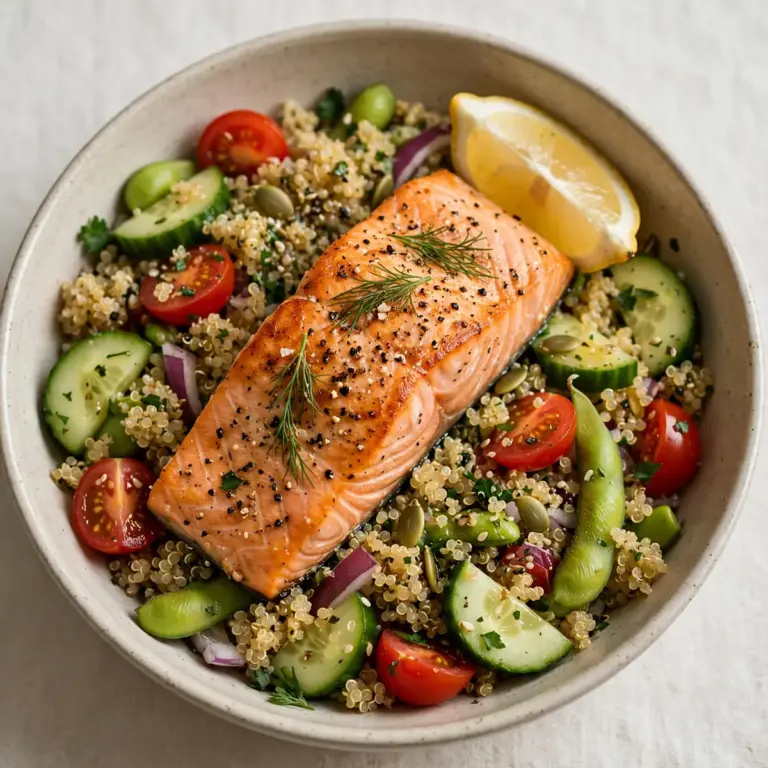 High-Protein Lachs-Quinoa Meal Prep