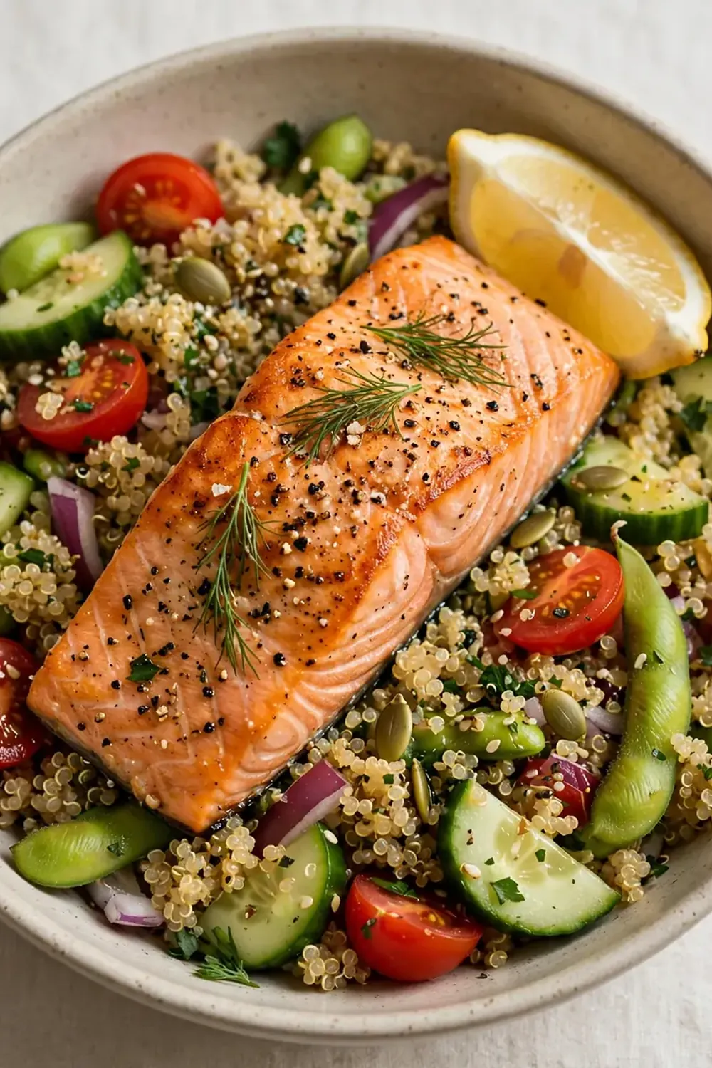High-Protein Salmon and Quinoa Meal Prep