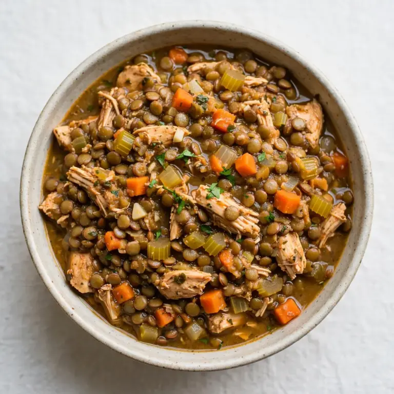 High-Protein Meal Prep: Linsen-Hähnchen Eintopf