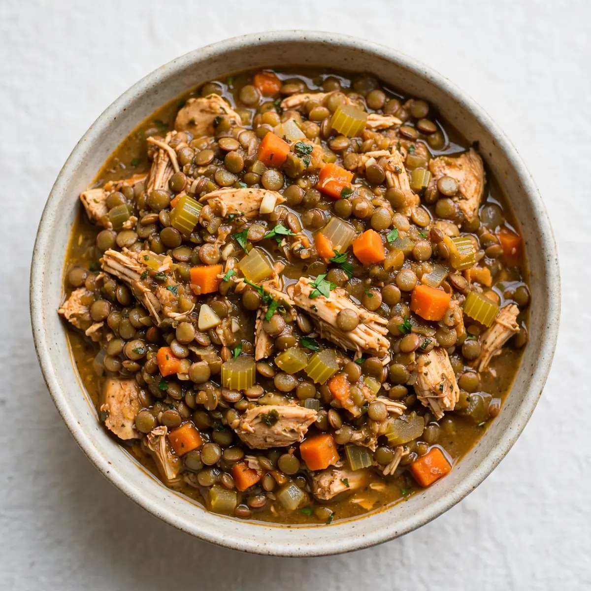 High-Protein Meal Prep: Linsen-Hähnchen Eintopf