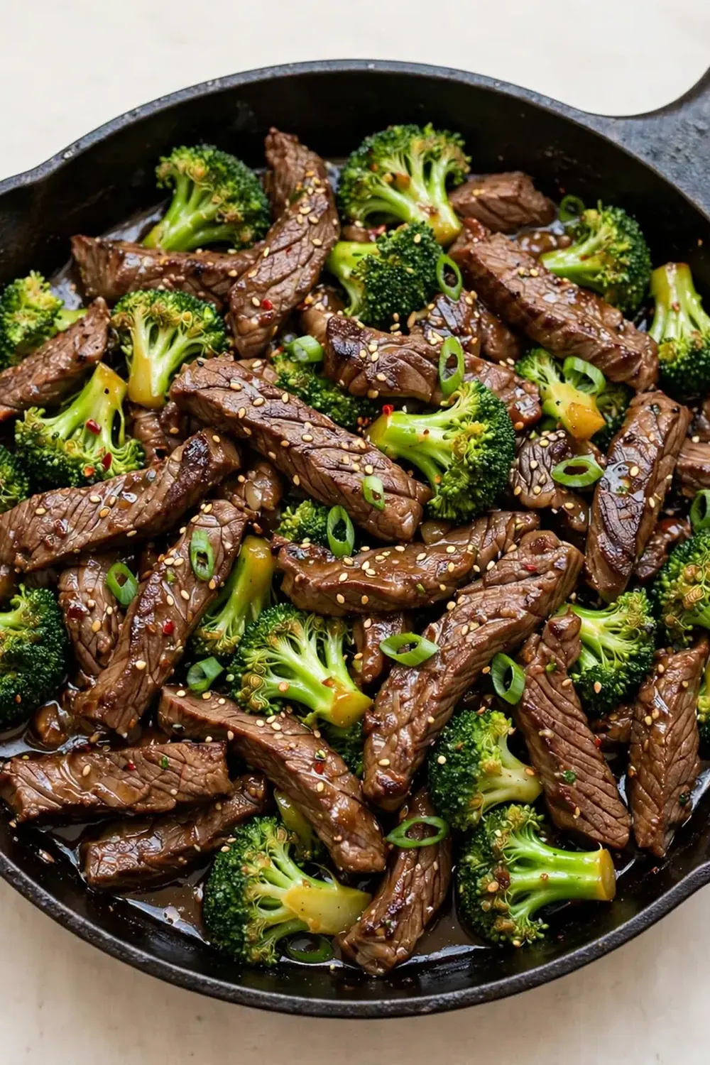 High-Protein Beef and Broccoli Skillet
