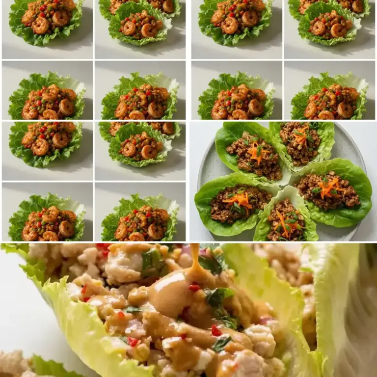 High-Protein Shrimp Lettuce Wraps