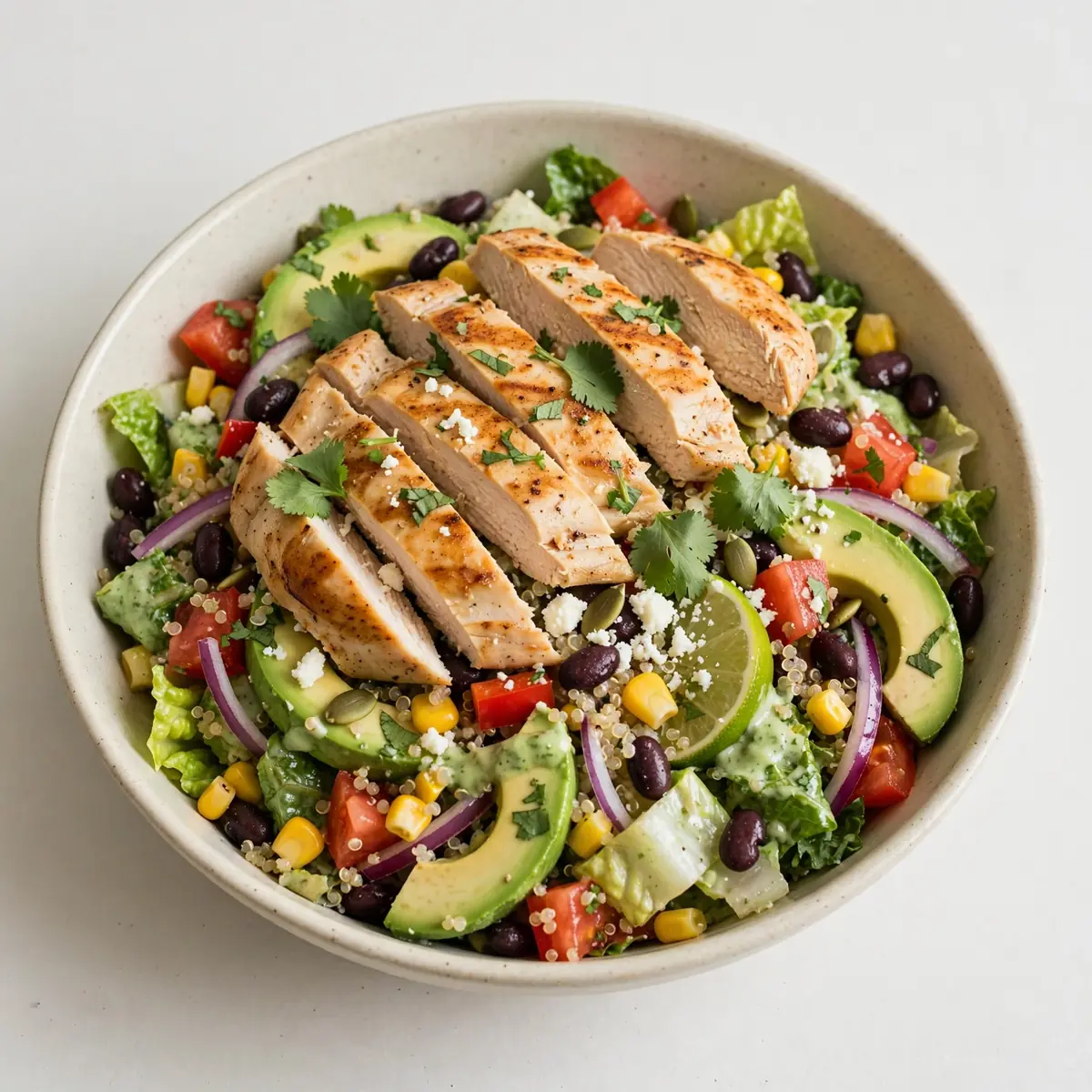 High-Protein Southwest Chicken Salad – würzig & sattmachend