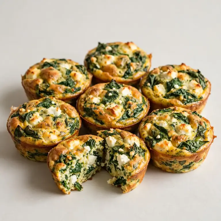 High Protein Spinat-Feta-Ei-Muffins