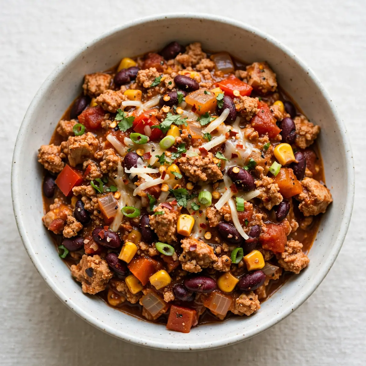 High-Protein Turkey Chili zum Meal Prep