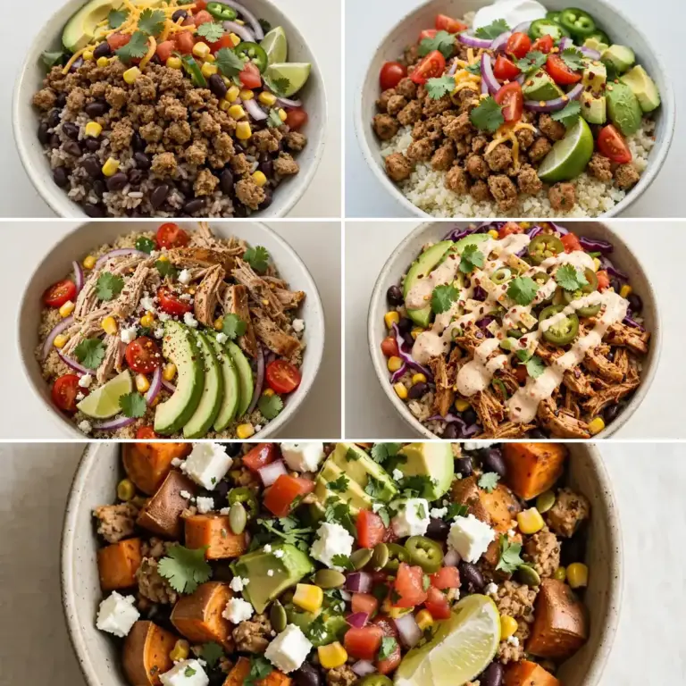 High-Protein Turkey Taco Meal Prep Bowls