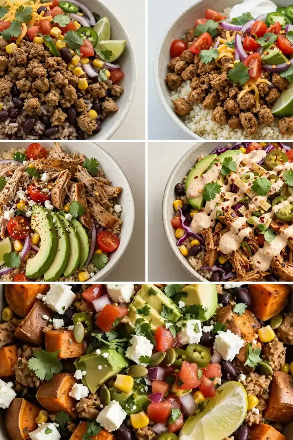 High-Protein Turkey Taco Meal Prep Bowls