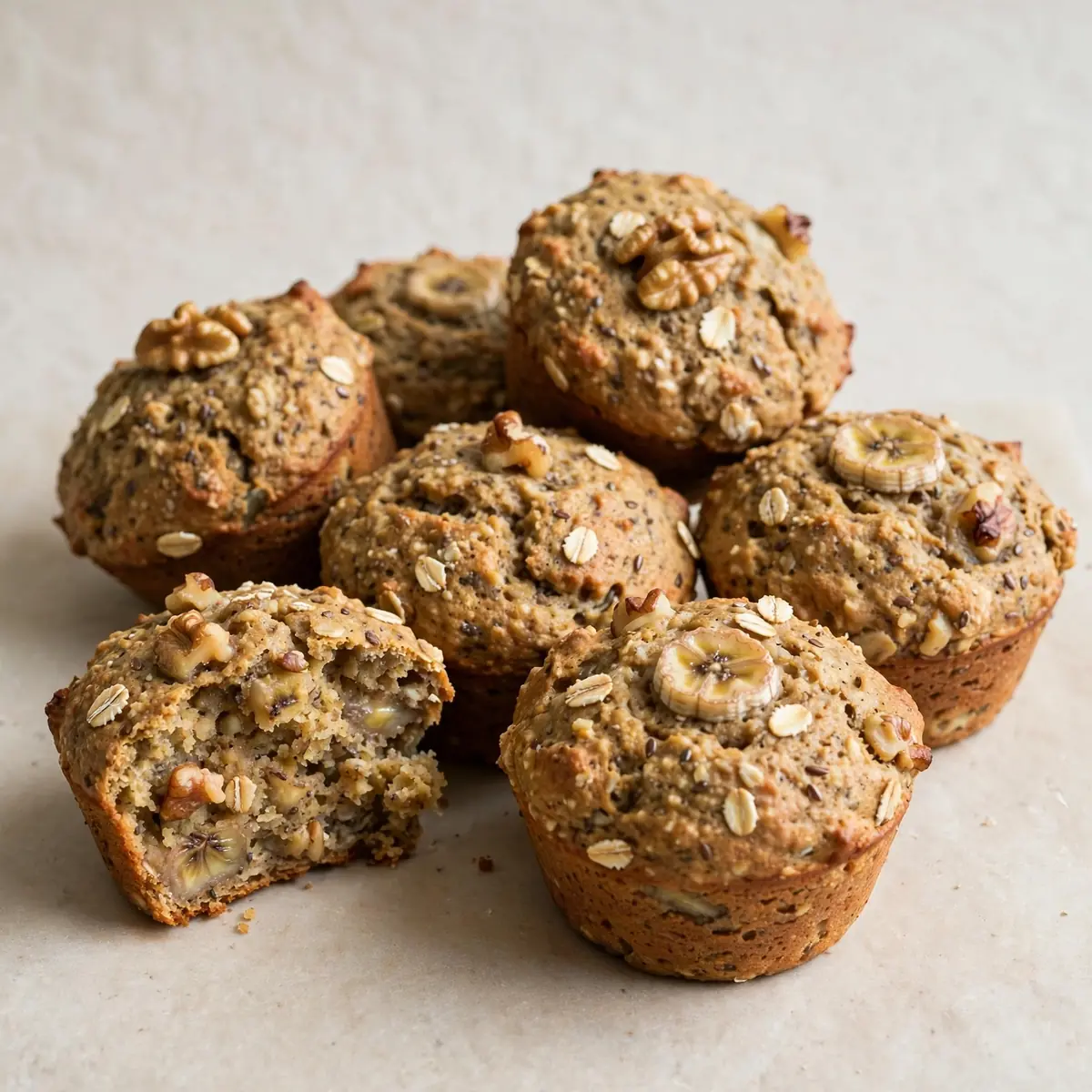 Hochprotein-Bananen-Protein-Muffins
