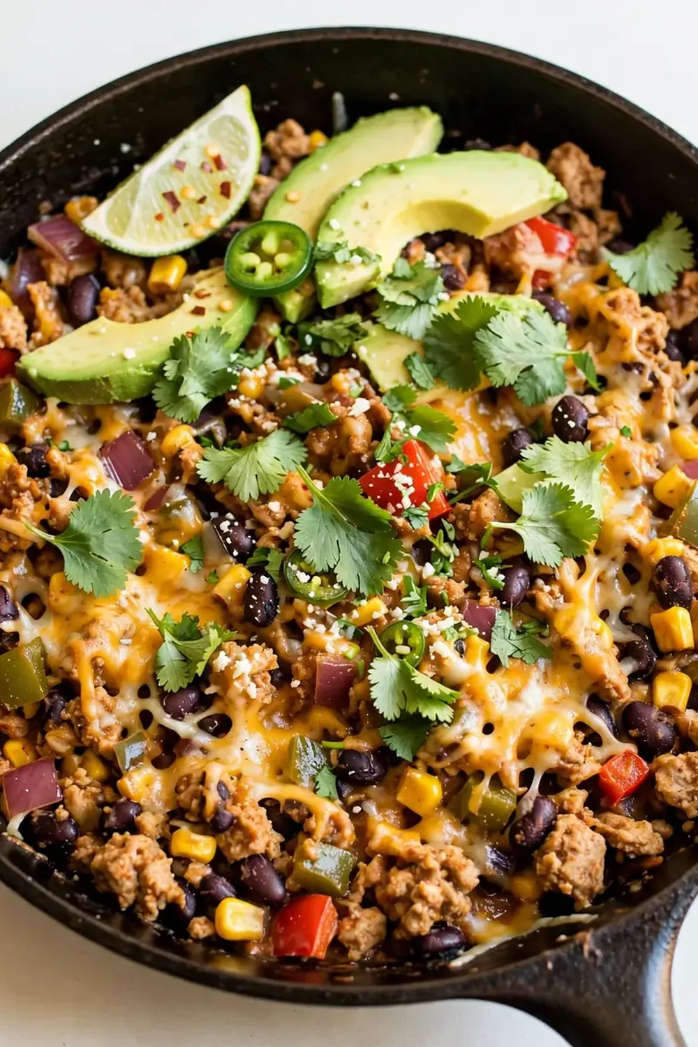 High-Protein Turkey Taco Skillet