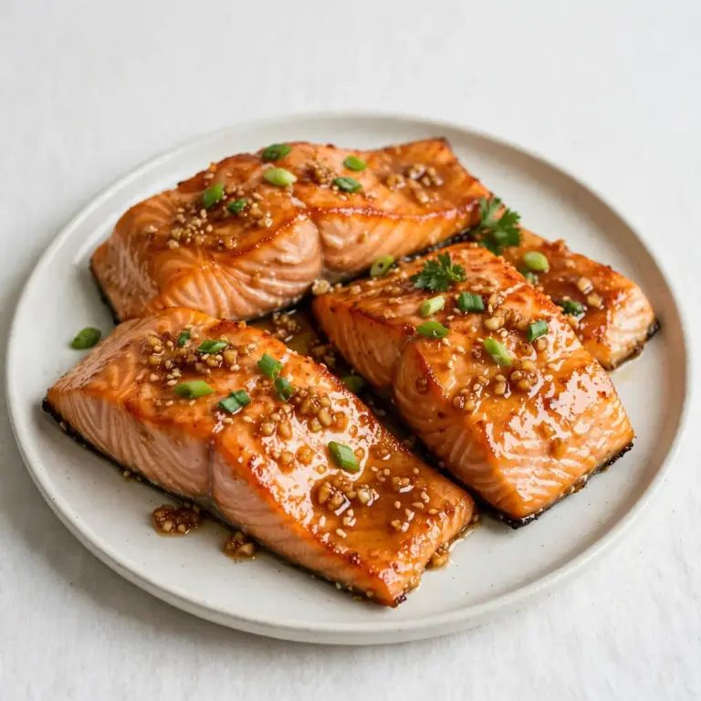 Honig-Knoblauch-Lachs mit extra Protein