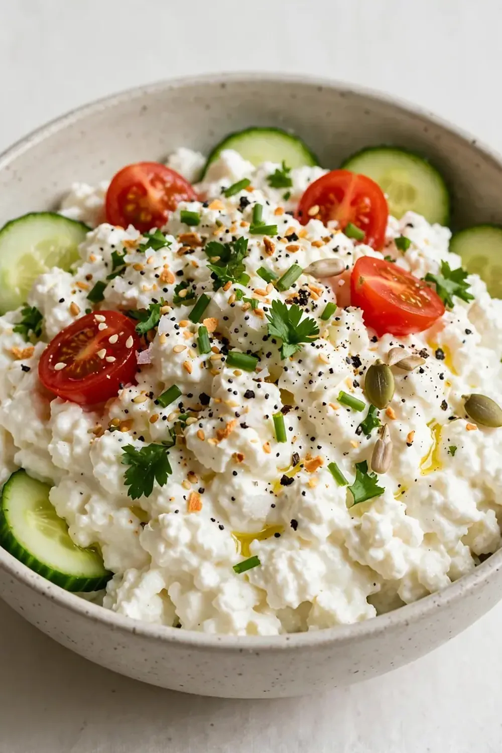Low-Calorie High-Protein Cottage Cheese Bowl