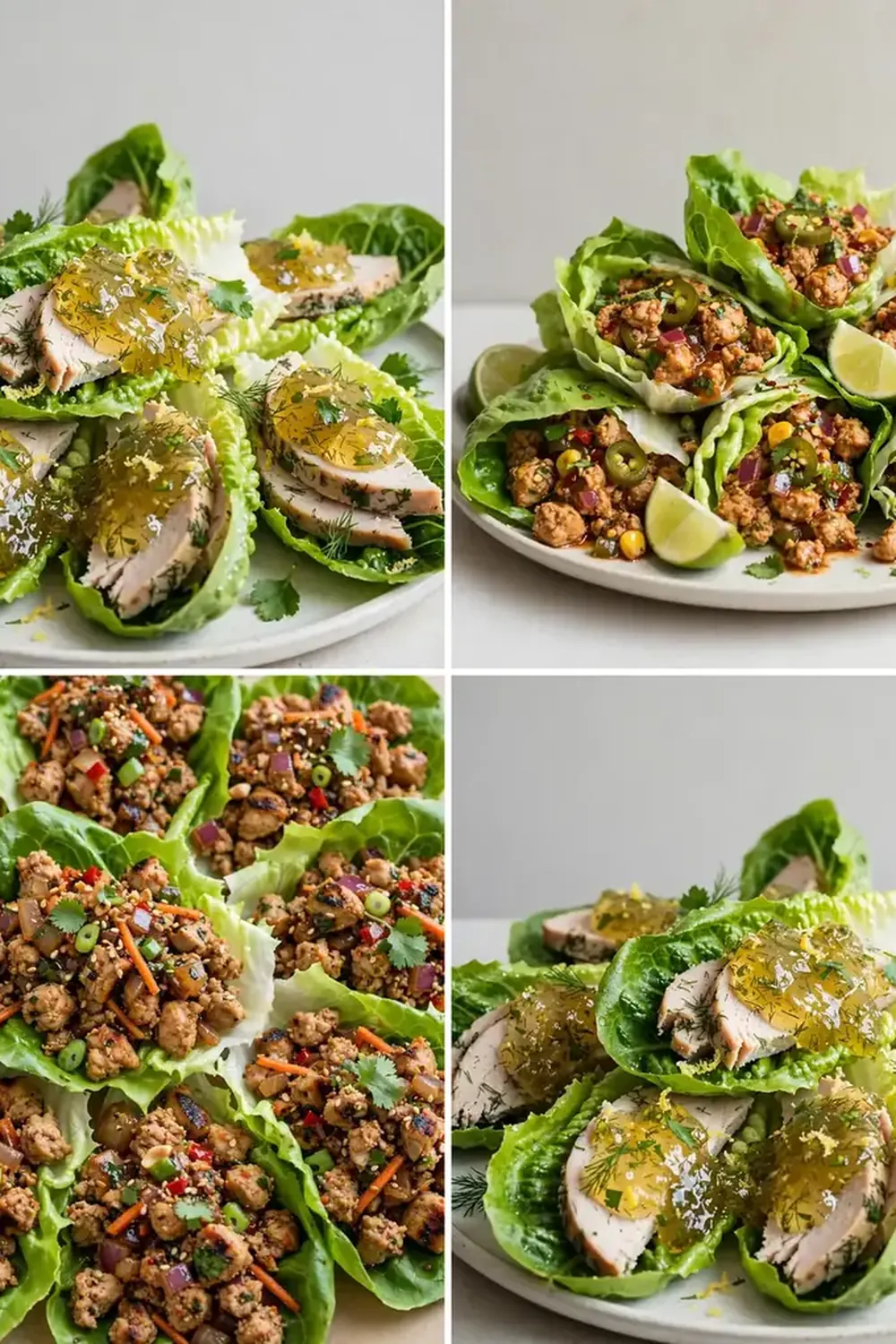 Low-Calorie High-Protein Turkey Lettuce Wraps
