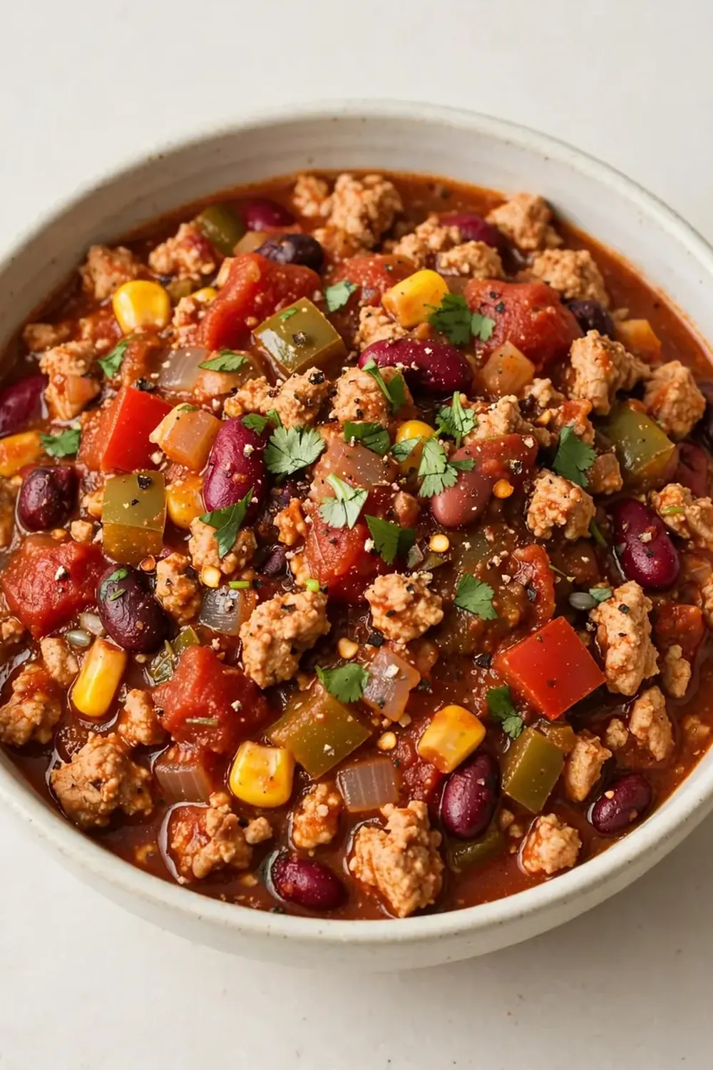 Low-Calorie High-Protein Turkey Chili