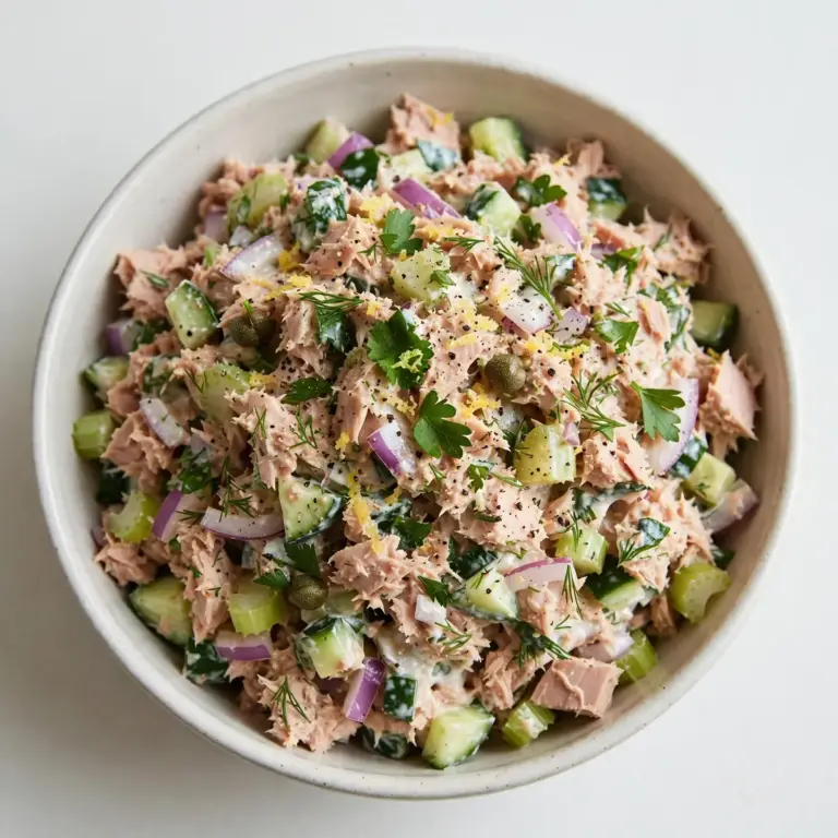 Kalorienarmer Thunfischsalat mit extra Protein