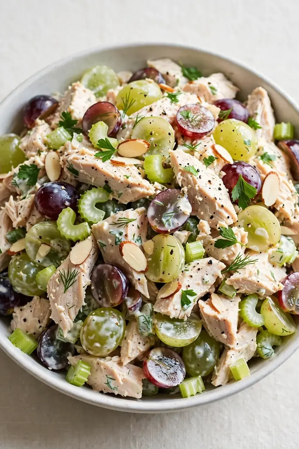 High-Protein Chicken Salad with Grapes