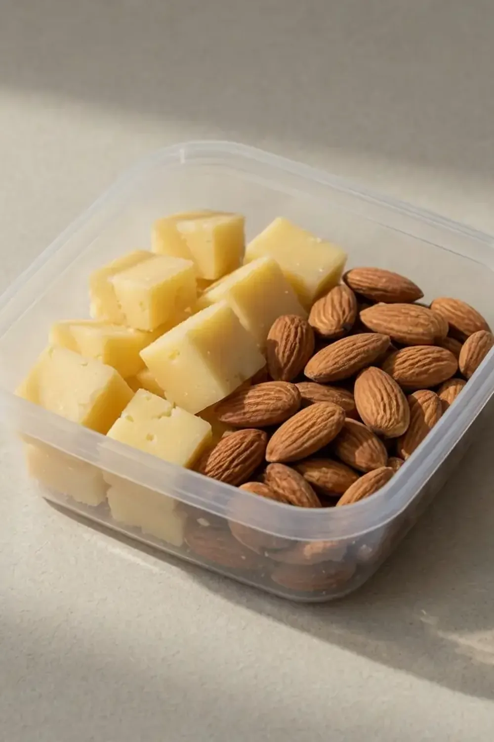 High-Protein Cheese and Almond Snack Pack