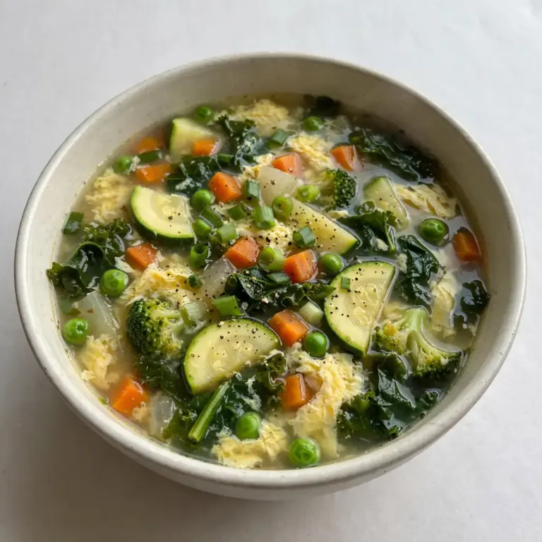 Leichte Eiweiß-Gemüse-Suppe