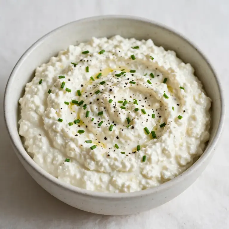 Leichter Protein-Hüttenkäse-Dip