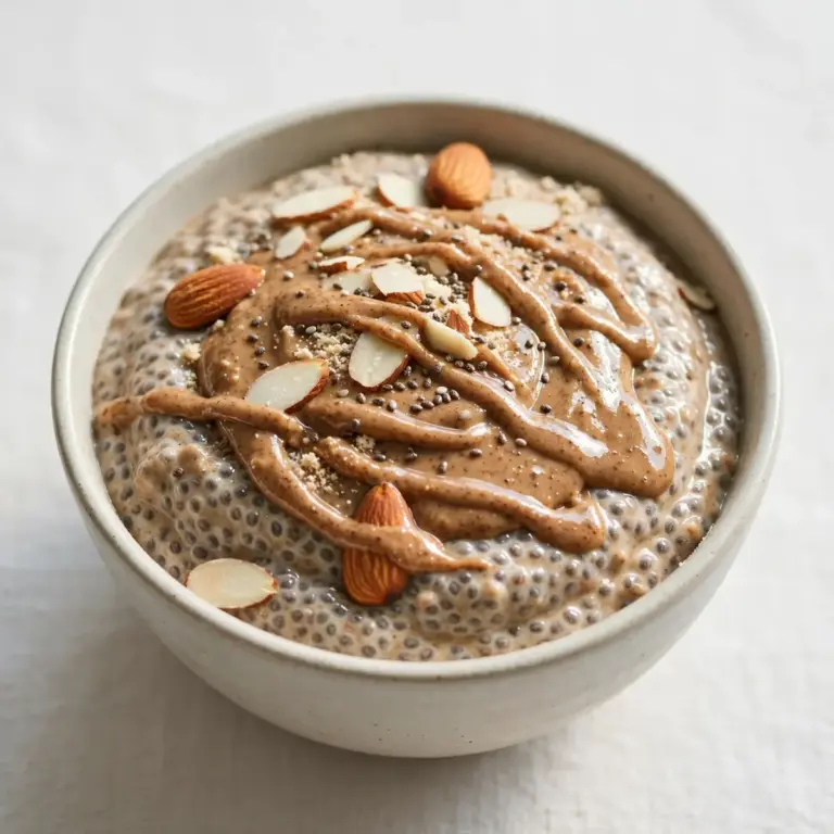 Mandelmilch-Protein-Chia-Pudding