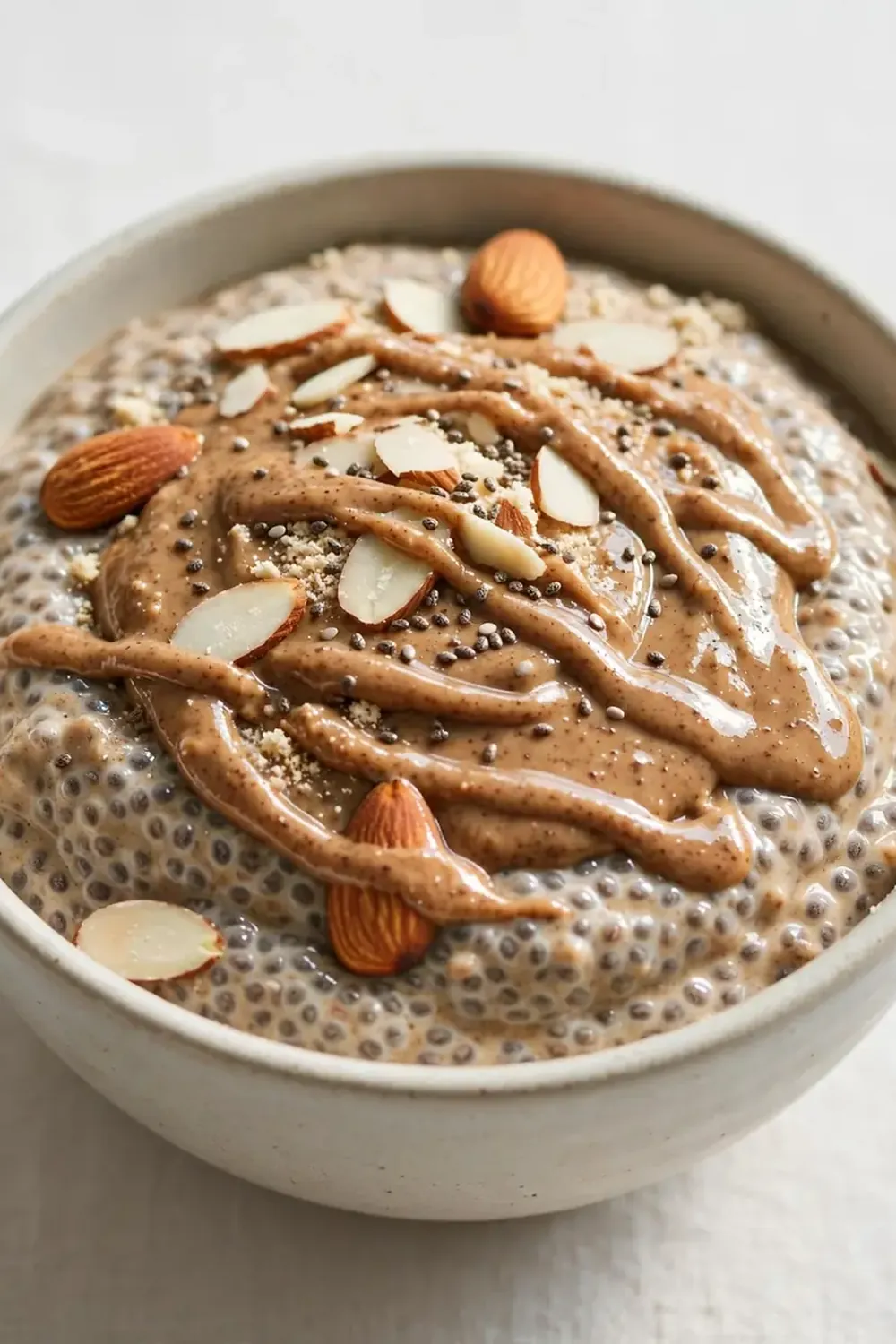 Almond Butter Protein Chia Pudding