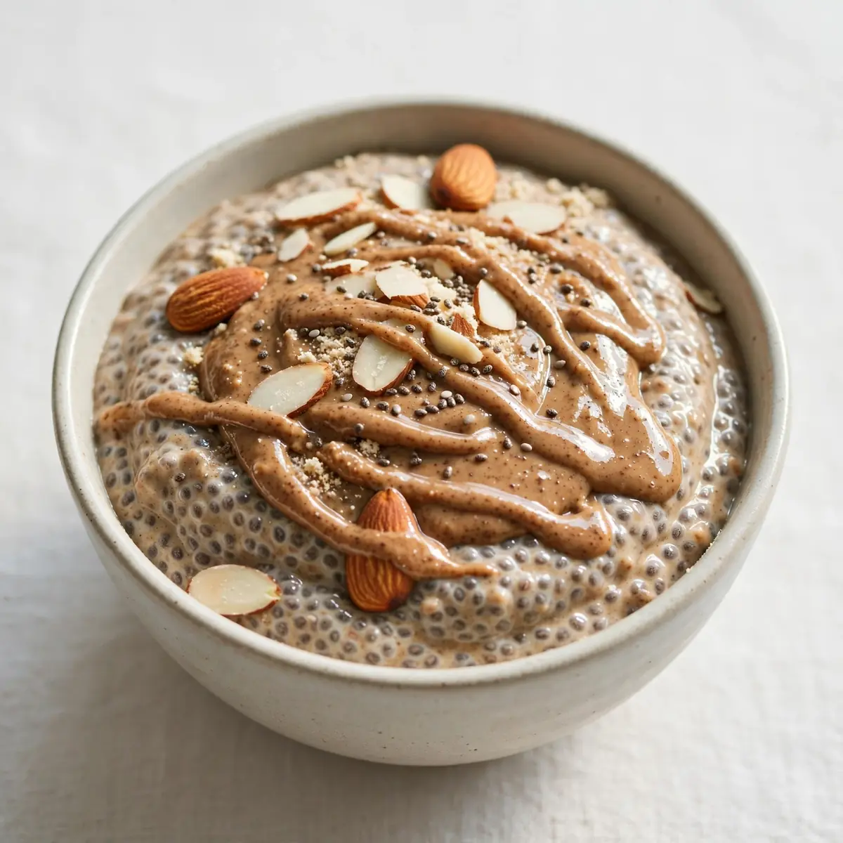 Mandelmilch-Protein-Chia-Pudding