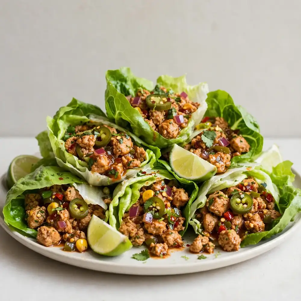 N. Chili-Lime-Turkey Lettuce Wraps