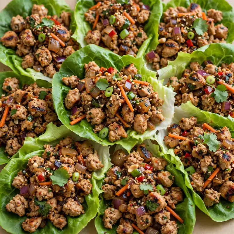 N. Gegrillte Turkey Lettuce Wraps