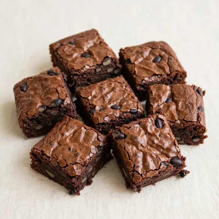 Protein-Brownies mit schwarzen Bohnen