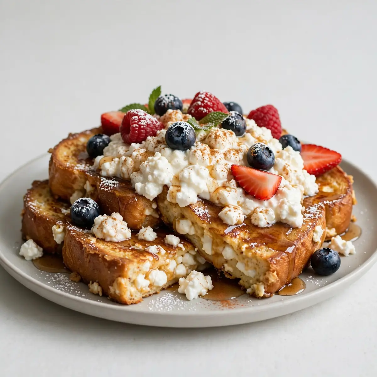 Protein-French-Toast mit Quark-Ei-Batter