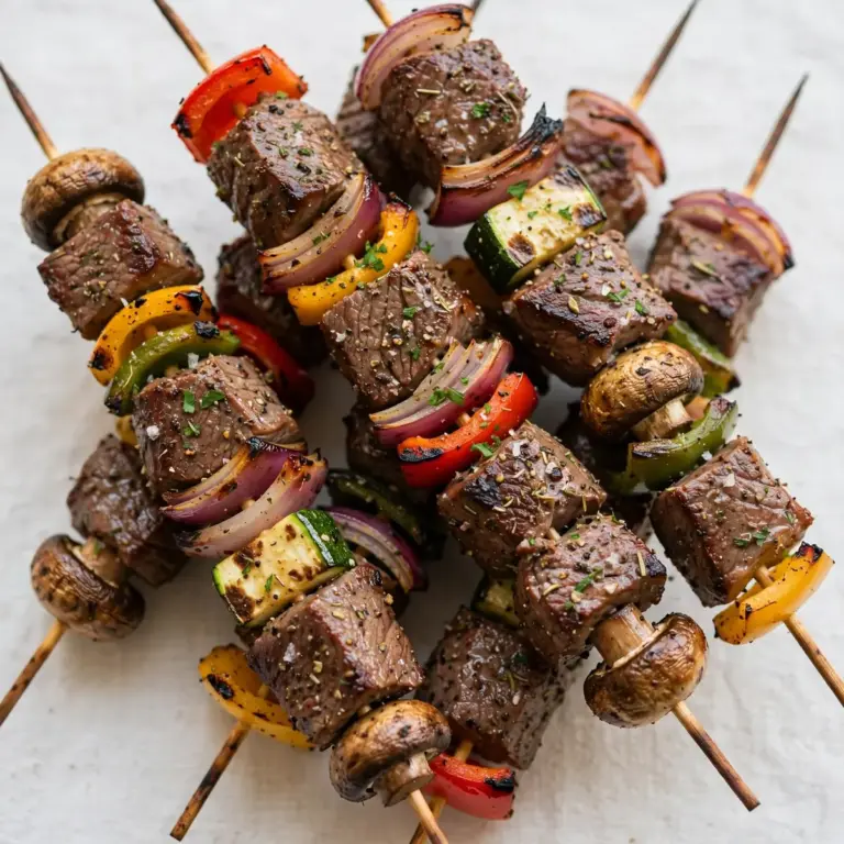 Protein-Kick: Saftige Rind-Gemüse-Spieße