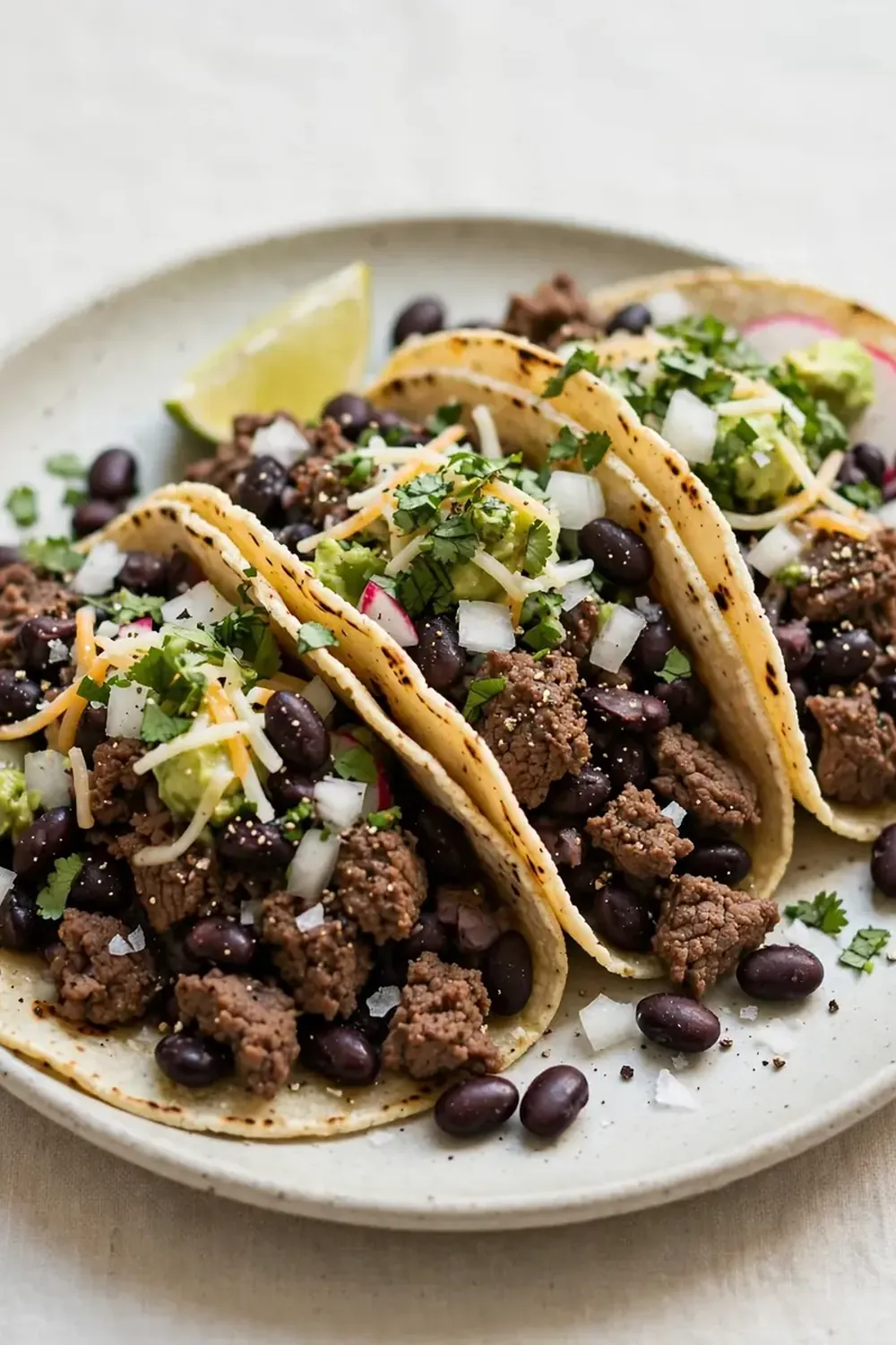 High-Protein Beef Tacos with Black Beans