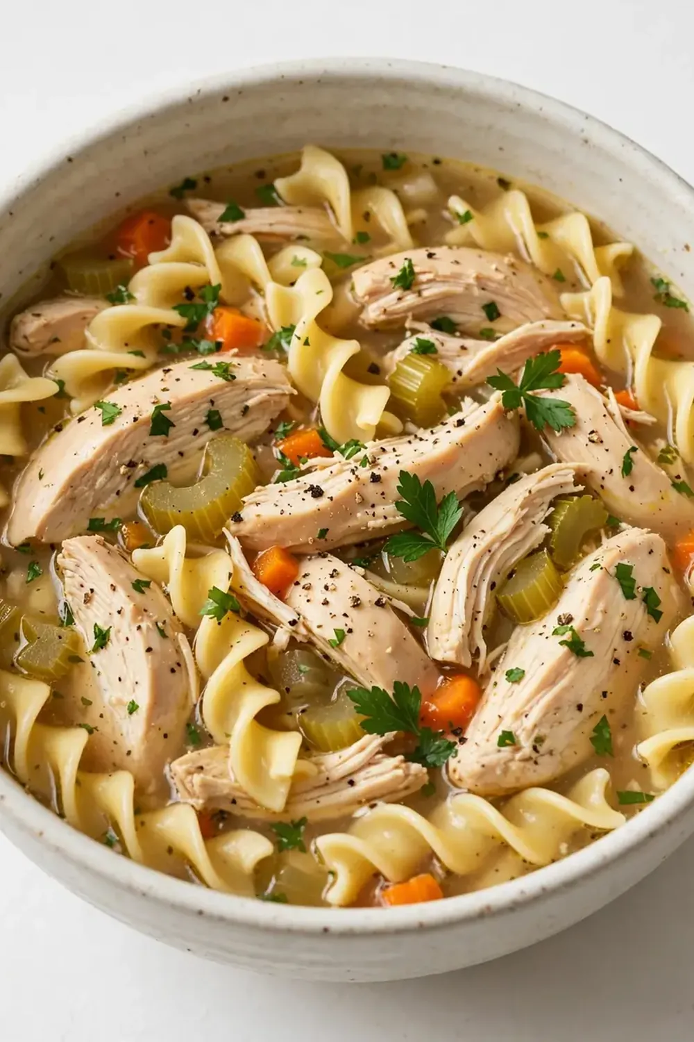High-Protein Chicken Noodle Soup