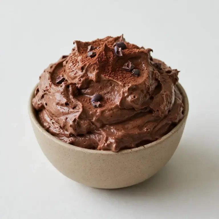 Proteinreiche Low-Carb Schoko-Mousse