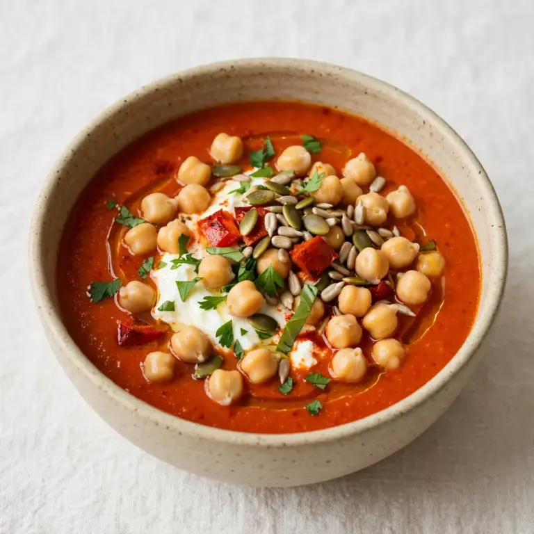 Proteinreiche Paprika-Kaltschale