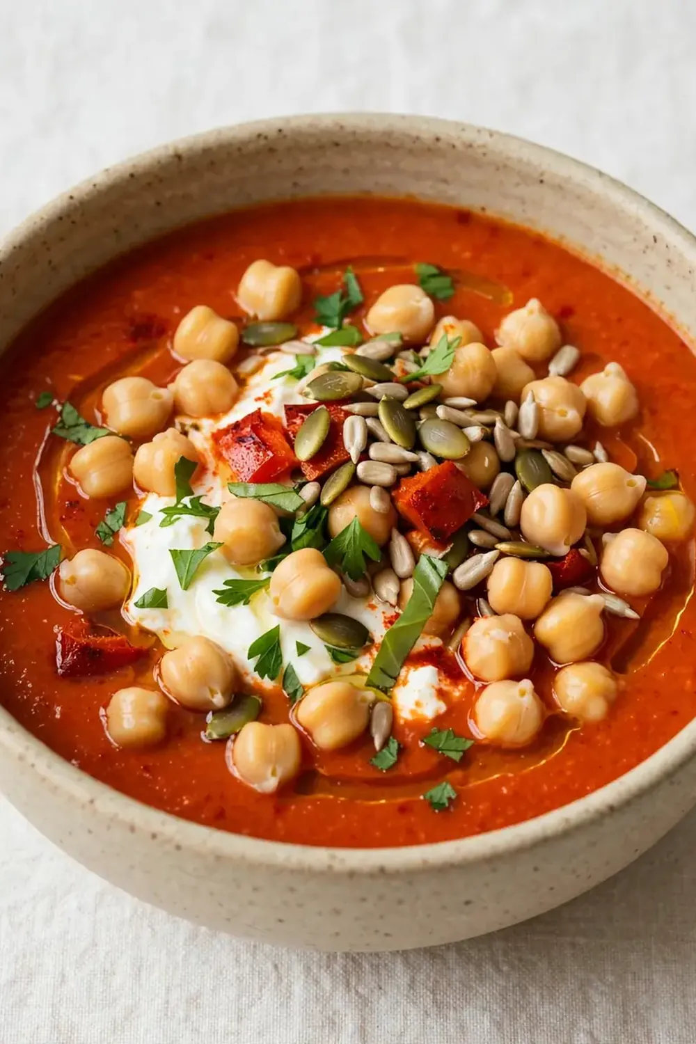 proteinreiche paprika suppe kalt